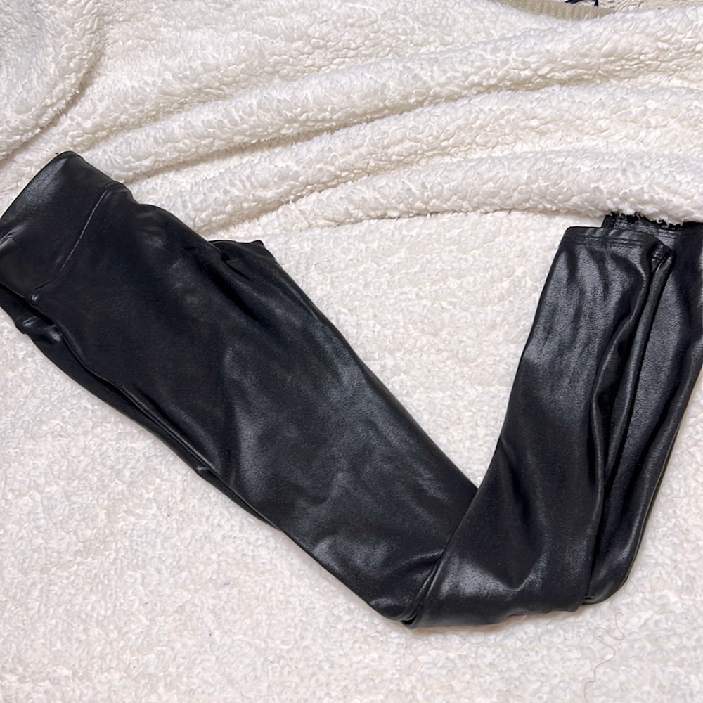 Spanx leather leggings